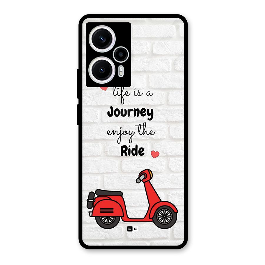 Life Is A Journey Glass Back Case for Poco F5