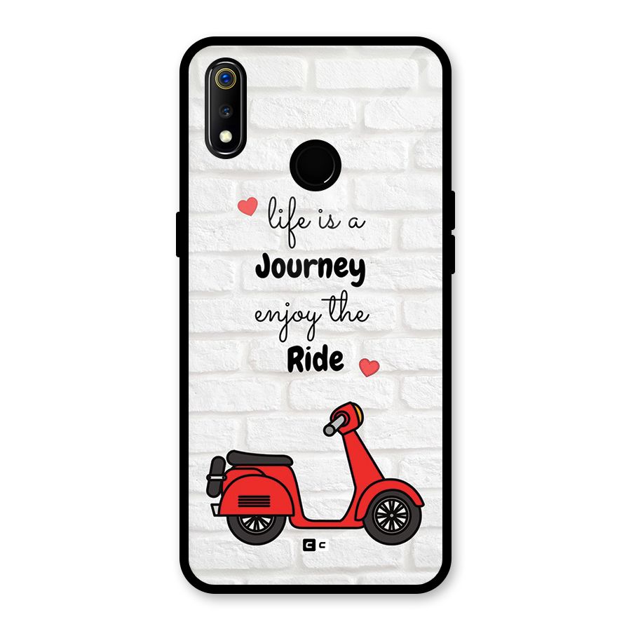 Life Is A Journey Glass Back Case for Realme 3i