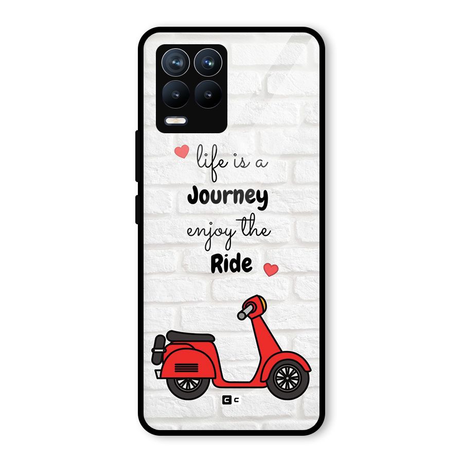 Life Is A Journey Glass Back Case for Realme 8 Pro