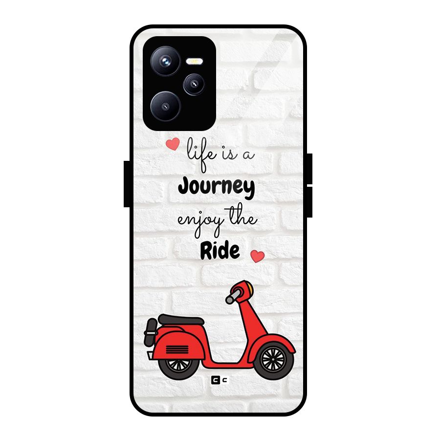 Life Is A Journey Glass Back Case for Realme C35