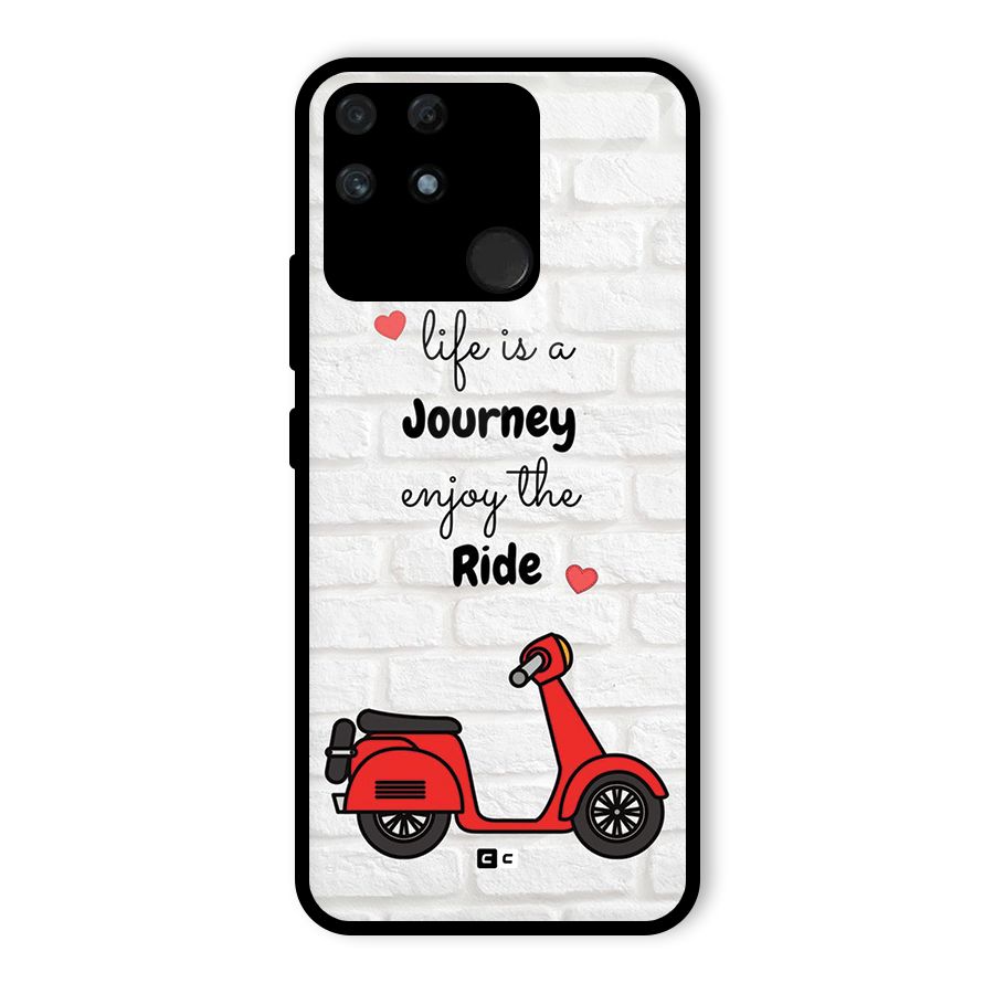 Life Is A Journey Glass Back Case for Realme Narzo 50A