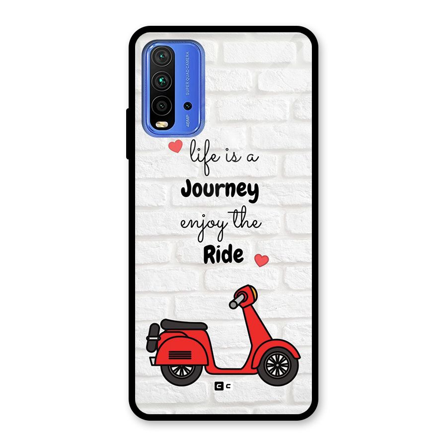 Life Is A Journey Glass Back Case for Redmi 9 Power