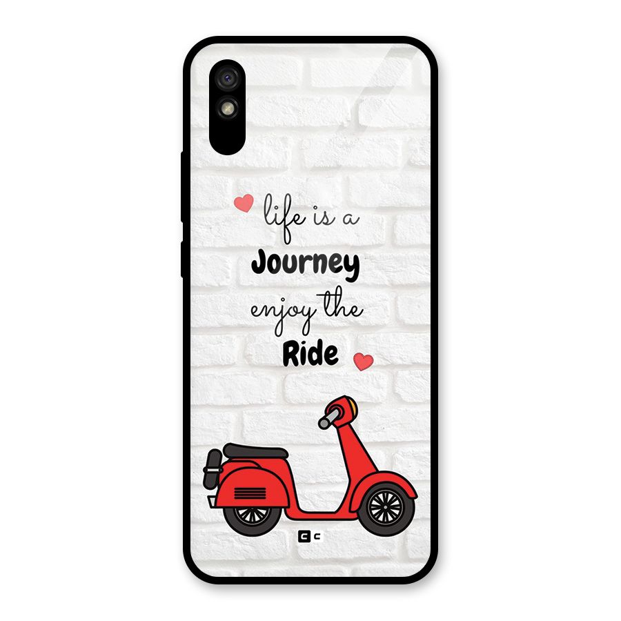 Life Is A Journey Glass Back Case for Redmi 9i