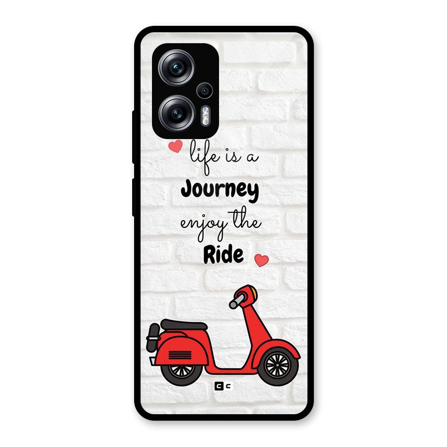 Life Is A Journey Glass Back Case for Redmi K50i