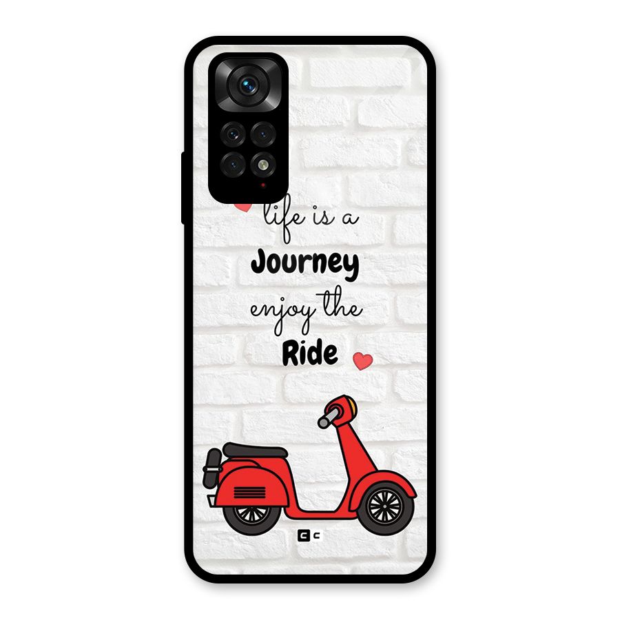 Life Is A Journey Glass Back Case for Redmi Note 11S