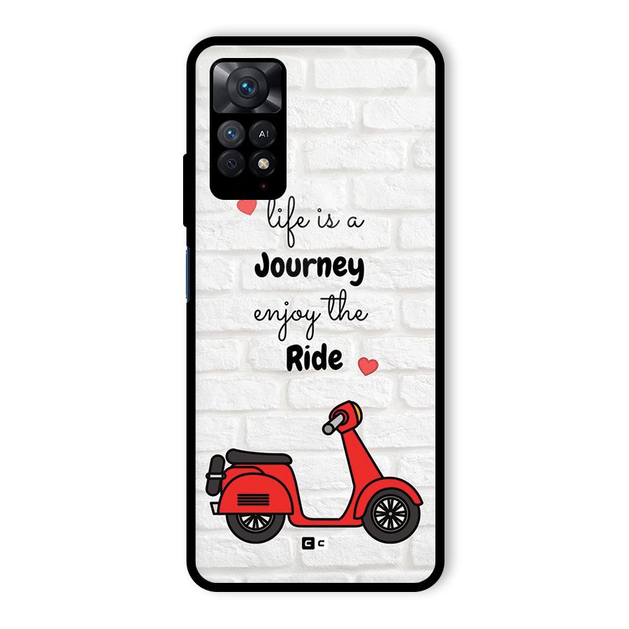 Life Is A Journey Glass Back Case for Redmi Note 11 Pro Plus 5G