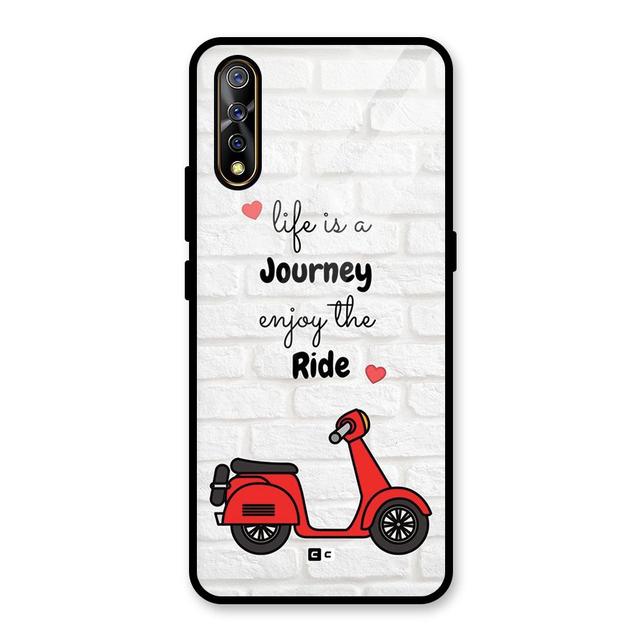 Life Is A Journey Glass Back Case for Vivo S1