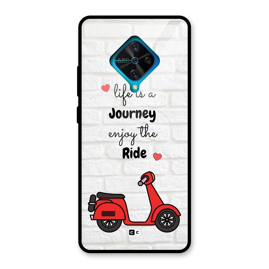 Life Is A Journey Glass Back Case for Vivo S1 Pro