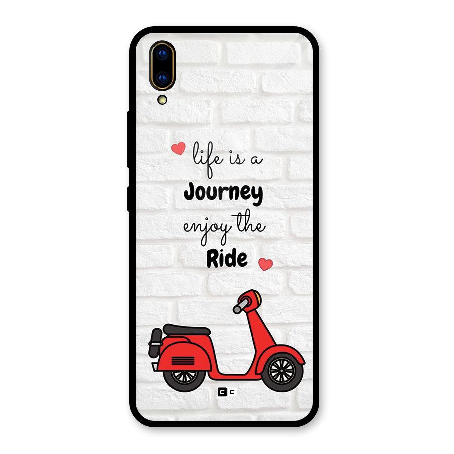 Life Is A Journey Glass Back Case for Vivo V11 Pro