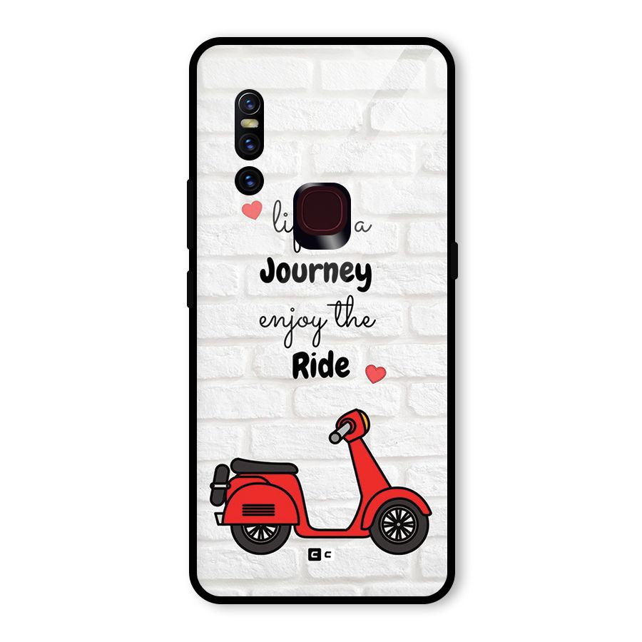 Life Is A Journey Glass Back Case for Vivo V15