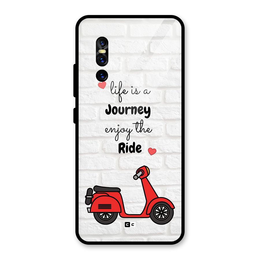 Life Is A Journey Glass Back Case for Vivo V15 Pro