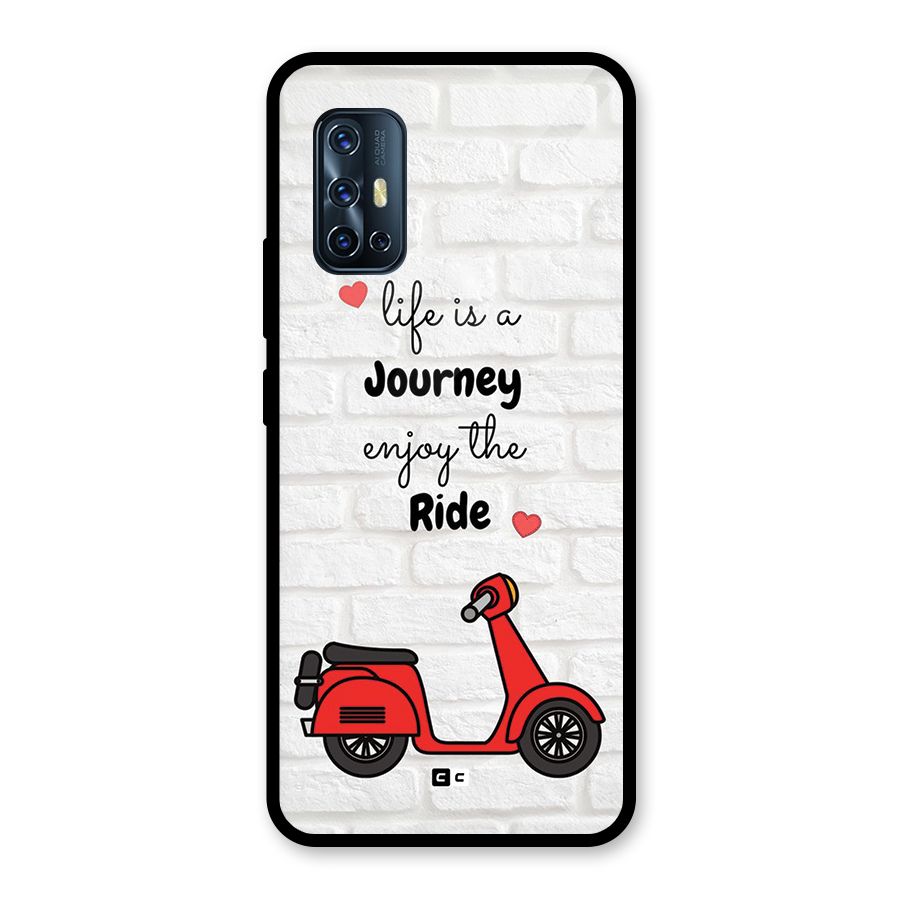 Life Is A Journey Glass Back Case for Vivo V17