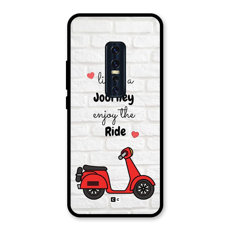 Life Is A Journey Glass Back Case for Vivo V17 Pro
