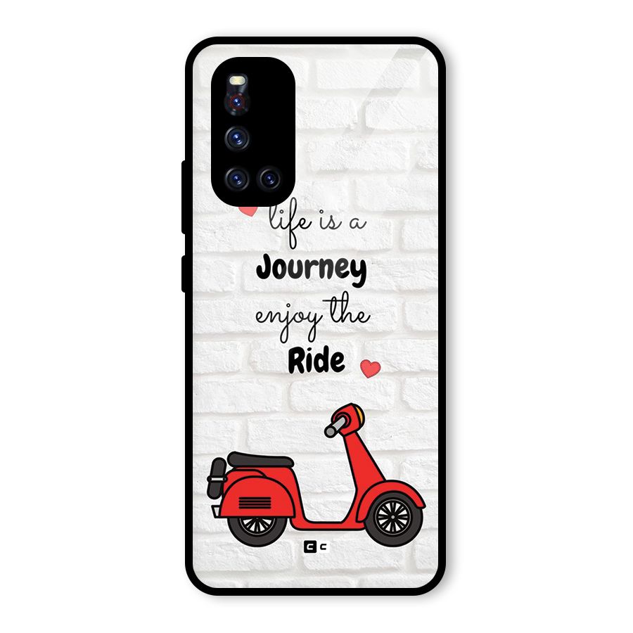 Life Is A Journey Glass Back Case for Vivo V19