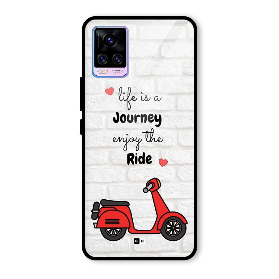 Life Is A Journey Glass Back Case for Vivo V20 Pro