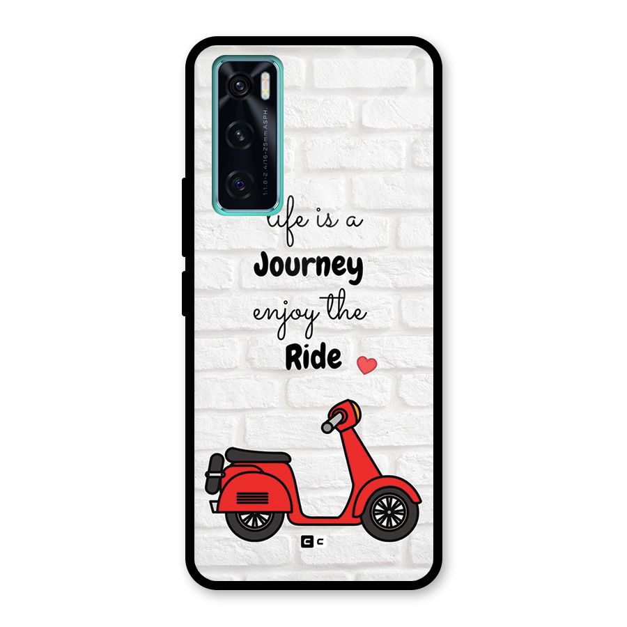 Life Is A Journey Glass Back Case for Vivo V20 SE