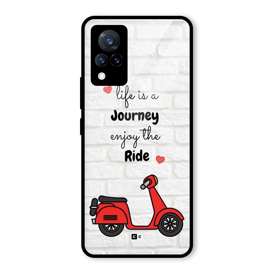 Life Is A Journey Glass Back Case for Vivo V21 5G