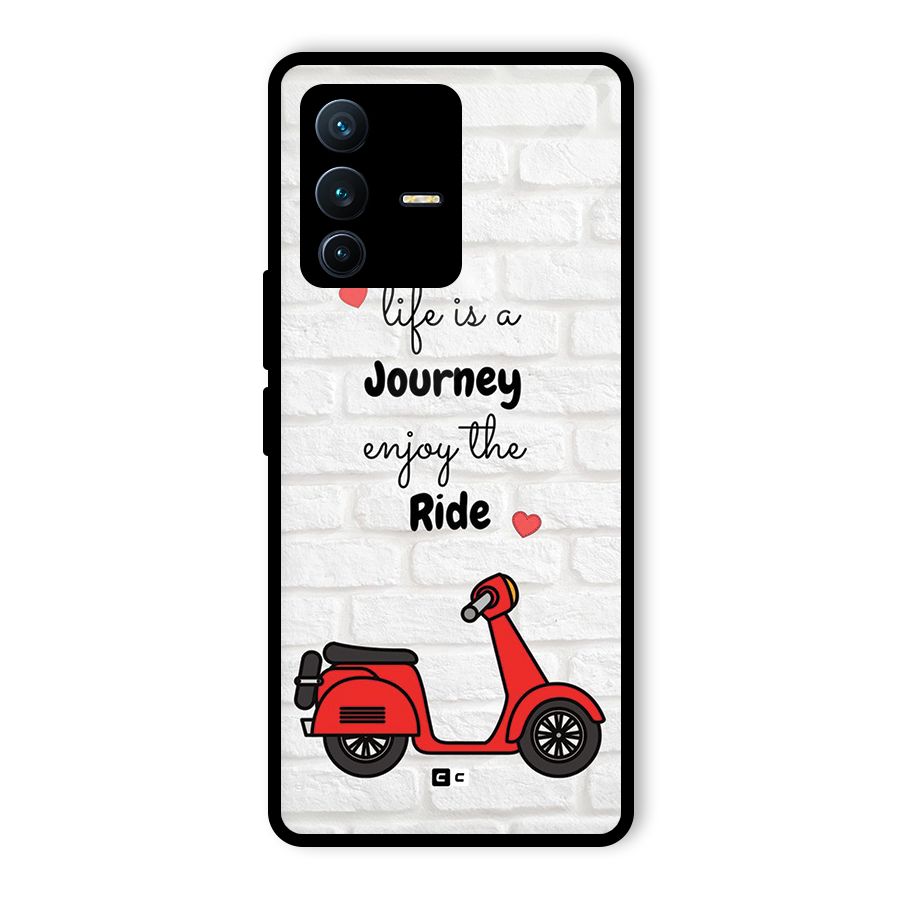 Life Is A Journey Glass Back Case for Vivo V23 Pro