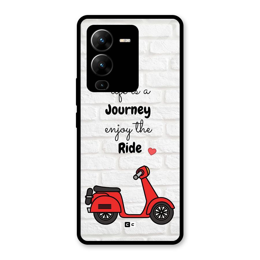 Life Is A Journey Glass Back Case for Vivo V25 Pro