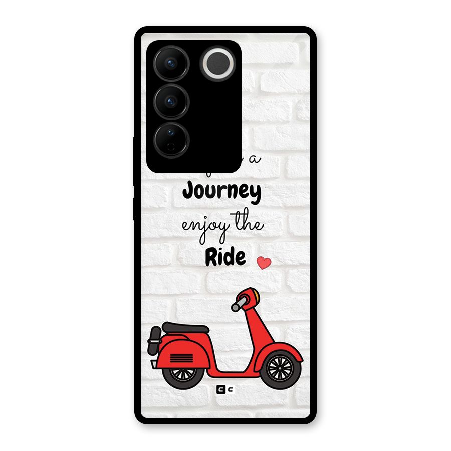 Life Is A Journey Glass Back Case for Vivo V27 Pro
