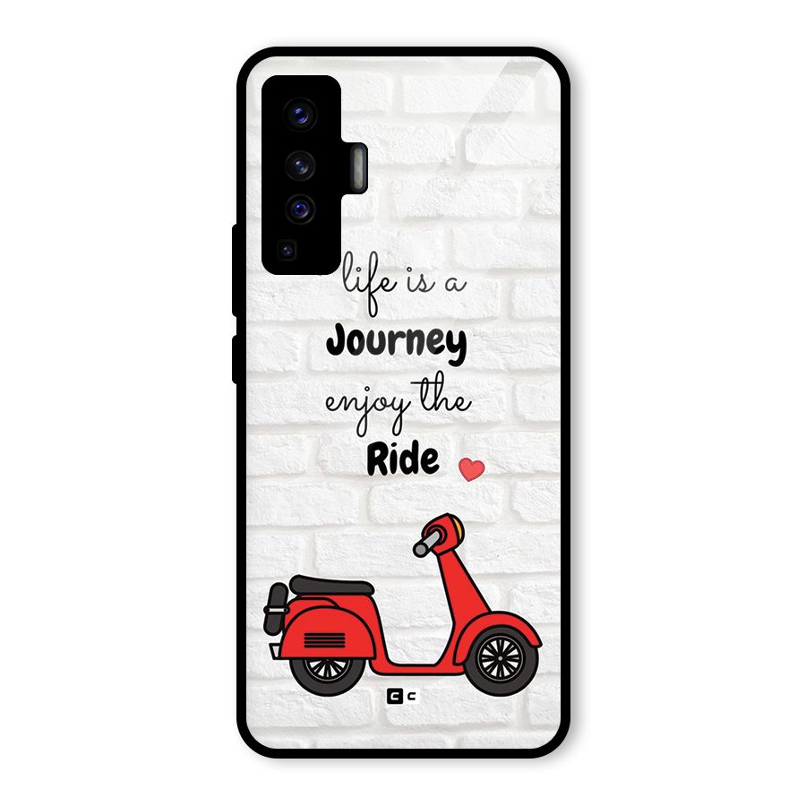 Life Is A Journey Glass Back Case for Vivo X50