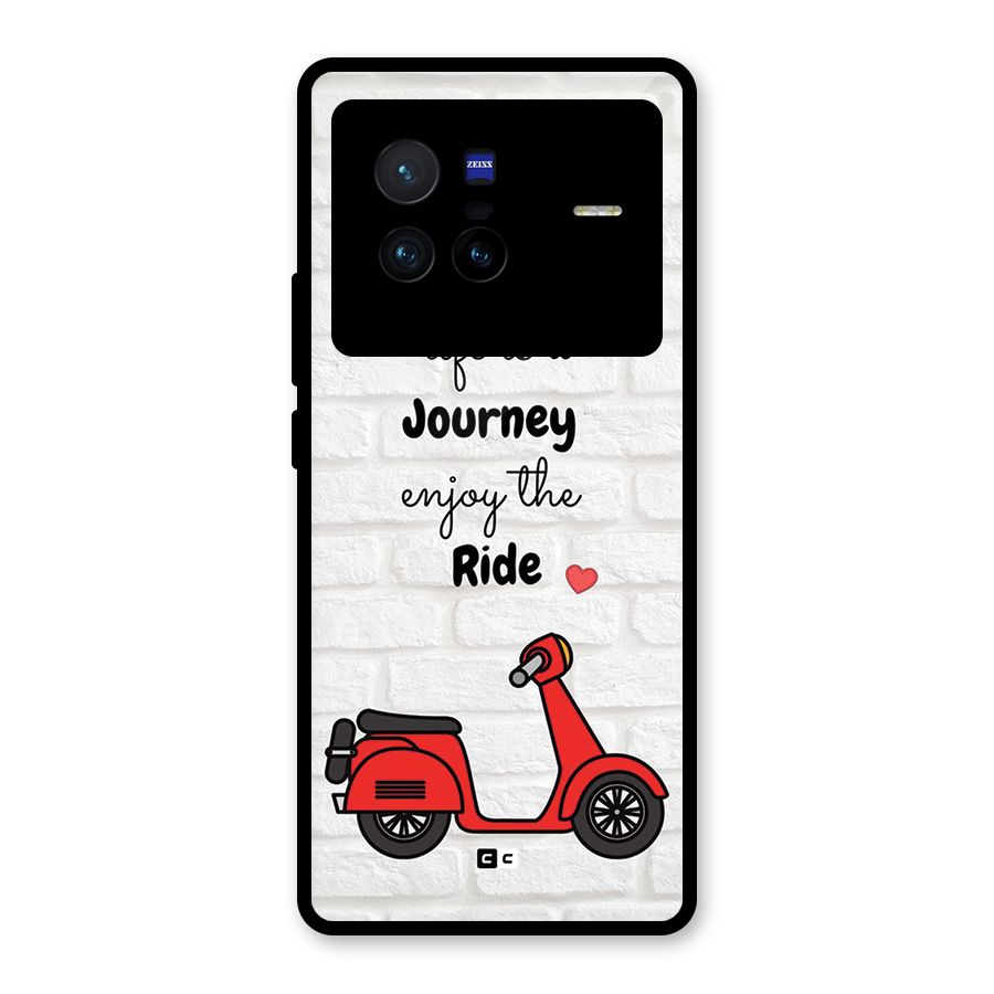 Life Is A Journey Glass Back Case for Vivo X80