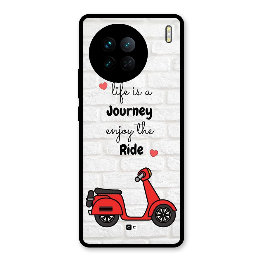 Life Is A Journey Glass Back Case for Vivo X90