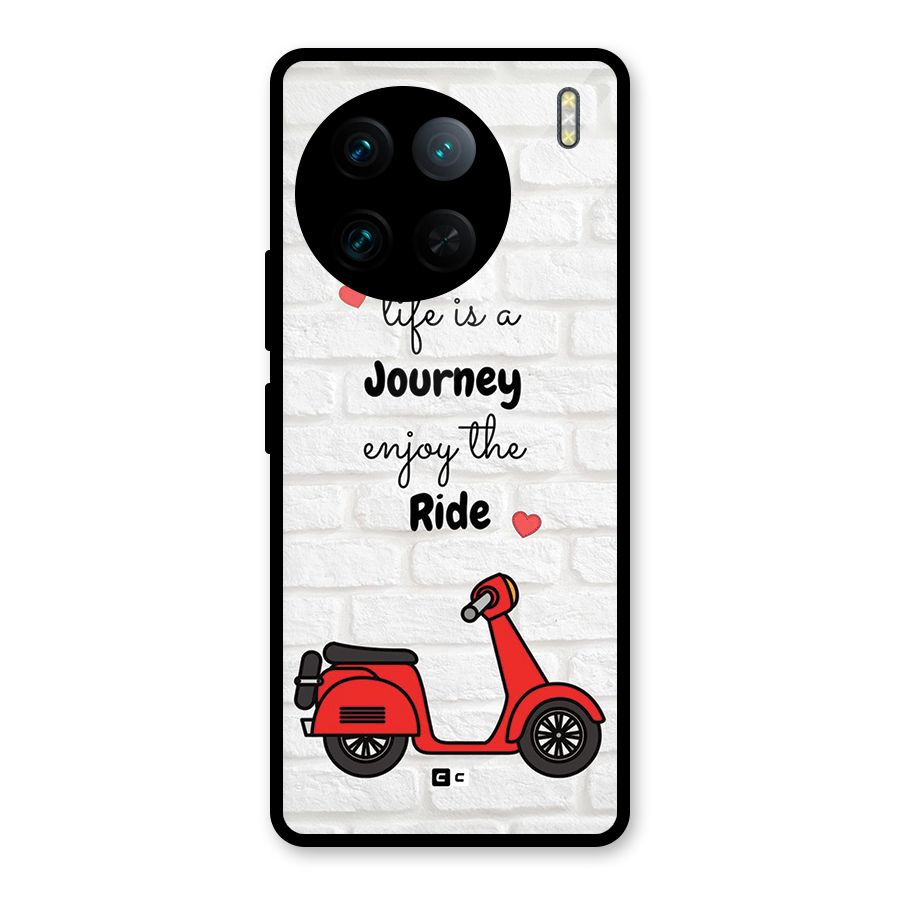 Life Is A Journey Glass Back Case for Vivo X90 Pro
