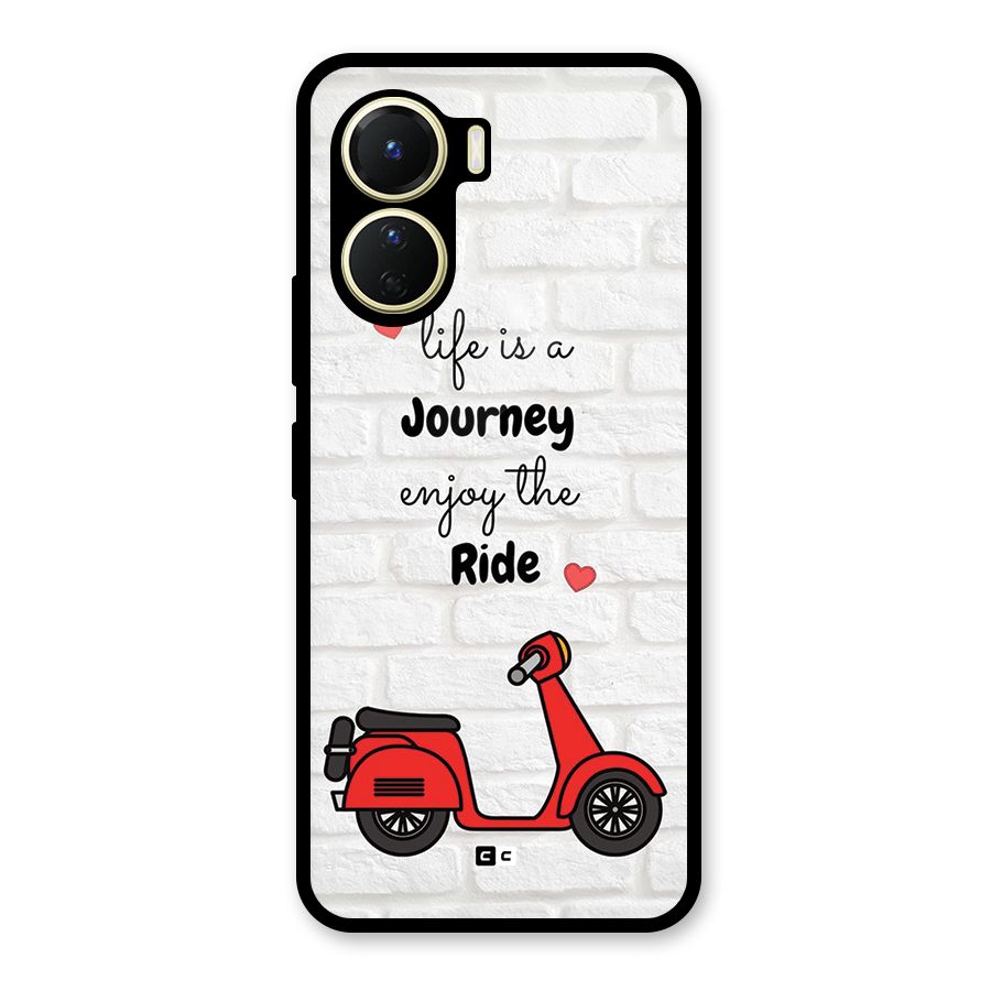 Life Is A Journey Glass Back Case for Vivo Y16