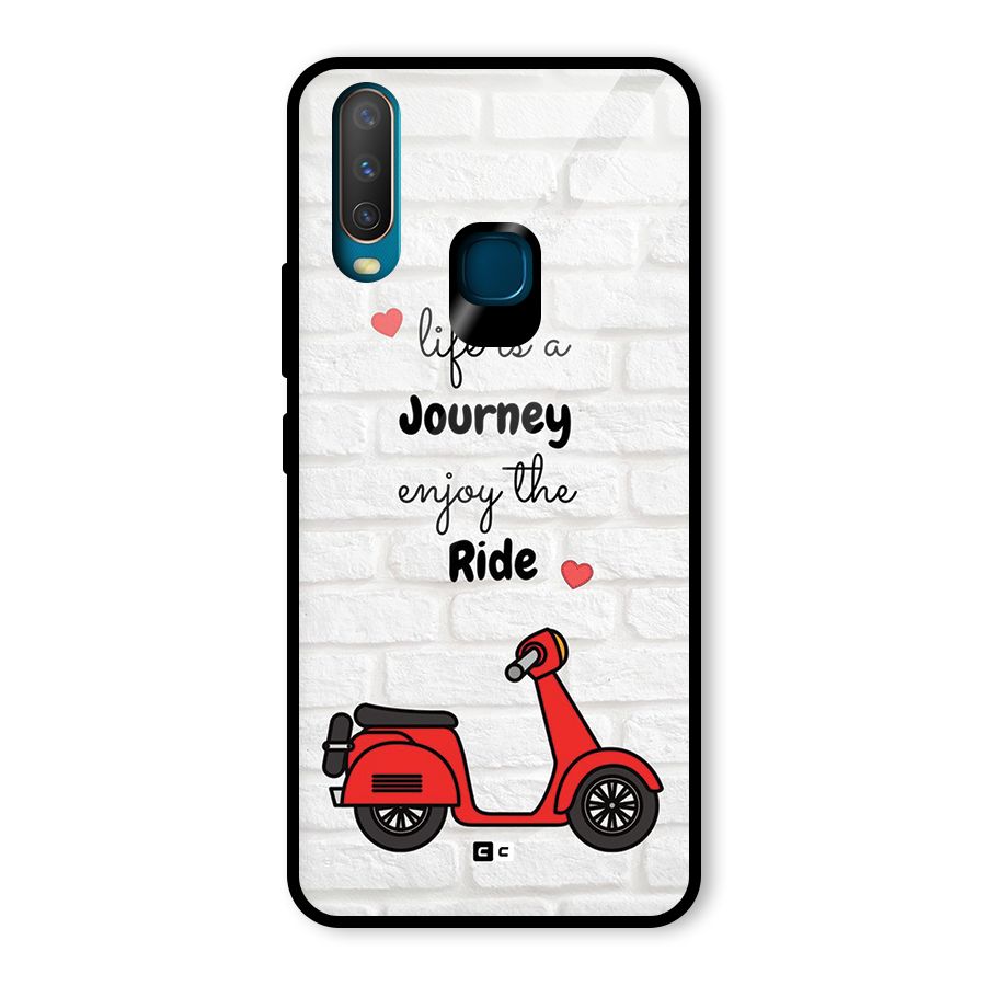 Life Is A Journey Glass Back Case for Vivo Y17