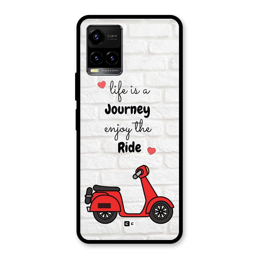 Life Is A Journey Glass Back Case for Vivo Y21 2021