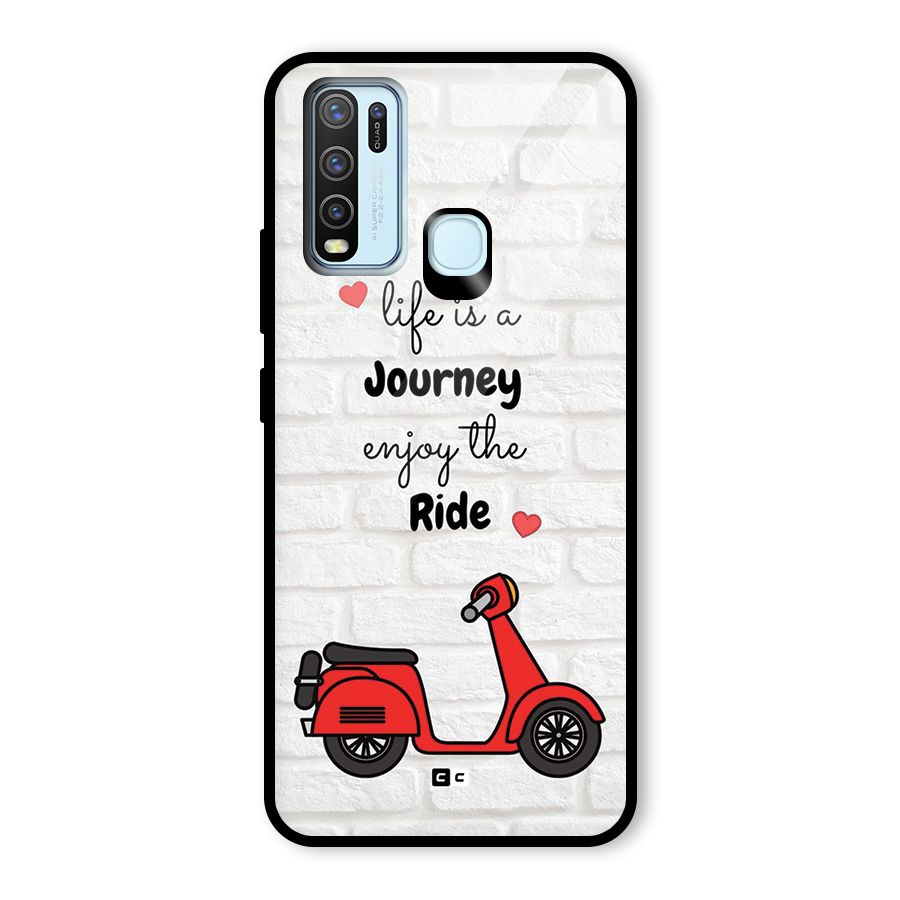 Life Is A Journey Glass Back Case for Vivo Y30