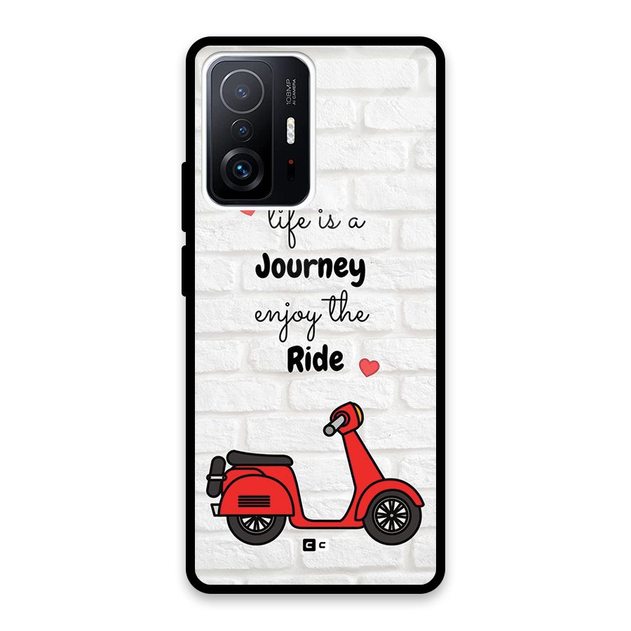 Life Is A Journey Glass Back Case for Xiaomi 11T Pro