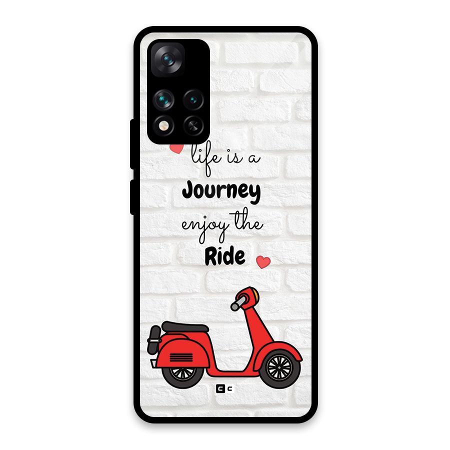 Life Is A Journey Glass Back Case for Xiaomi 11i HyperCharge 5G