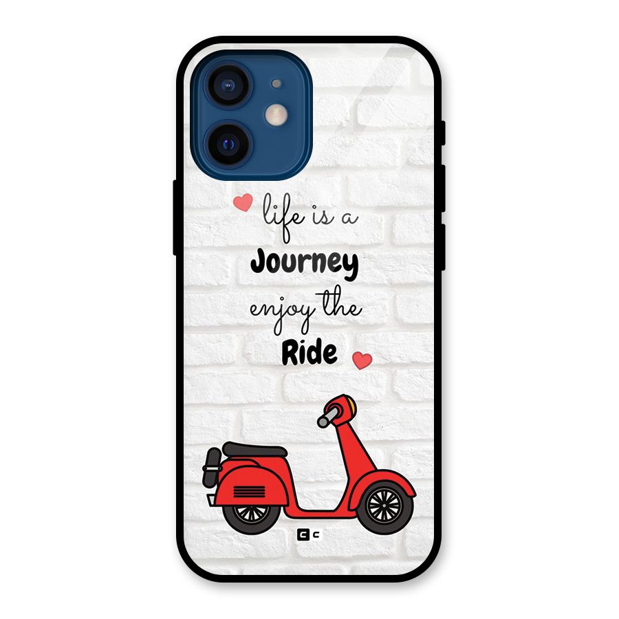 Life Is A Journey Glass Back Case for iPhone 12 Mini