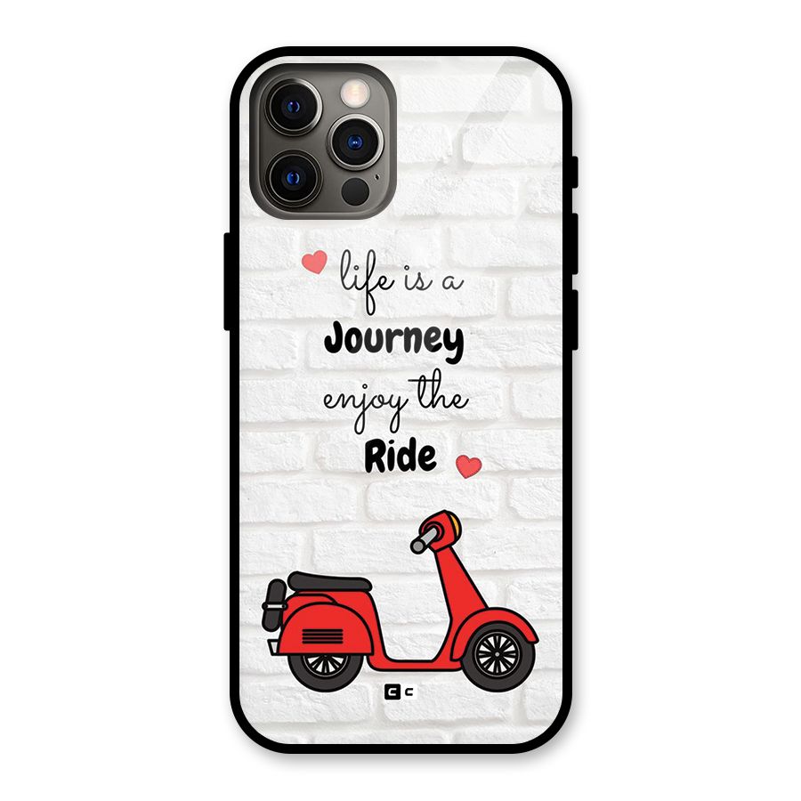 Life Is A Journey Glass Back Case for iPhone 12 Pro