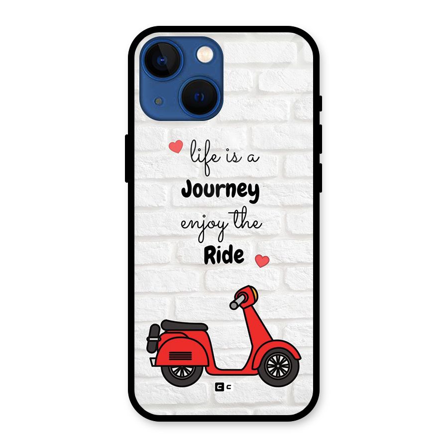 Life Is A Journey Glass Back Case for iPhone 13 Mini