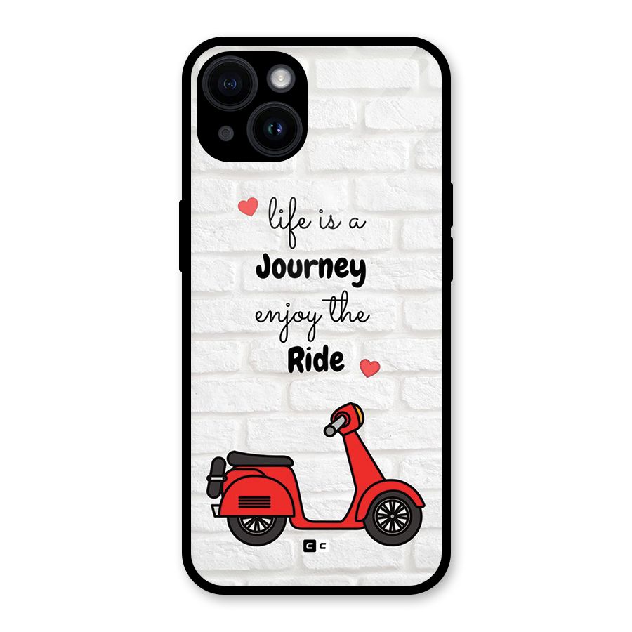 Life Is A Journey Glass Back Case for iPhone 14