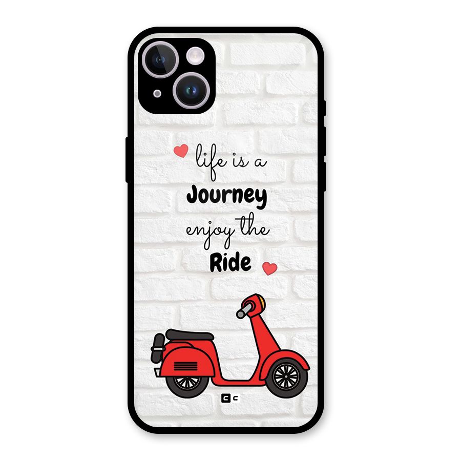 Life Is A Journey Glass Back Case for iPhone 14 Plus