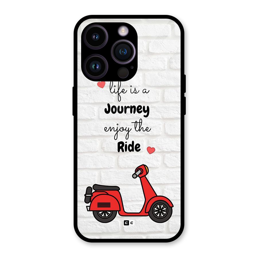 Life Is A Journey Glass Back Case for iPhone 14 Pro