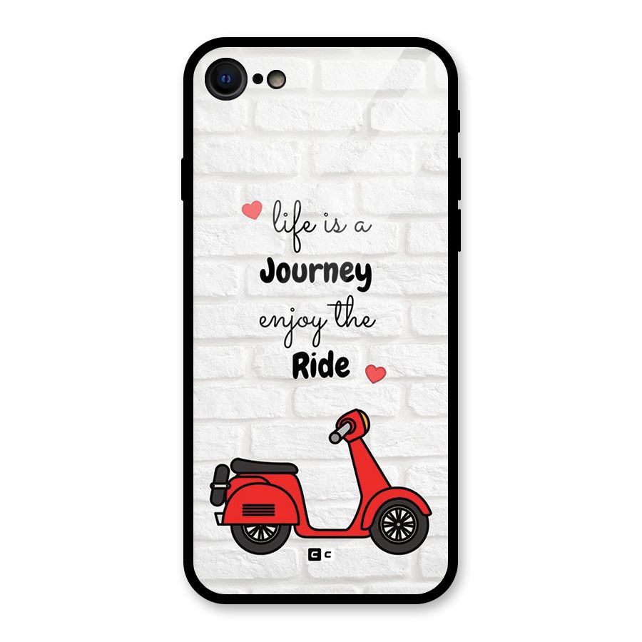 Life Is A Journey Glass Back Case for iPhone 7