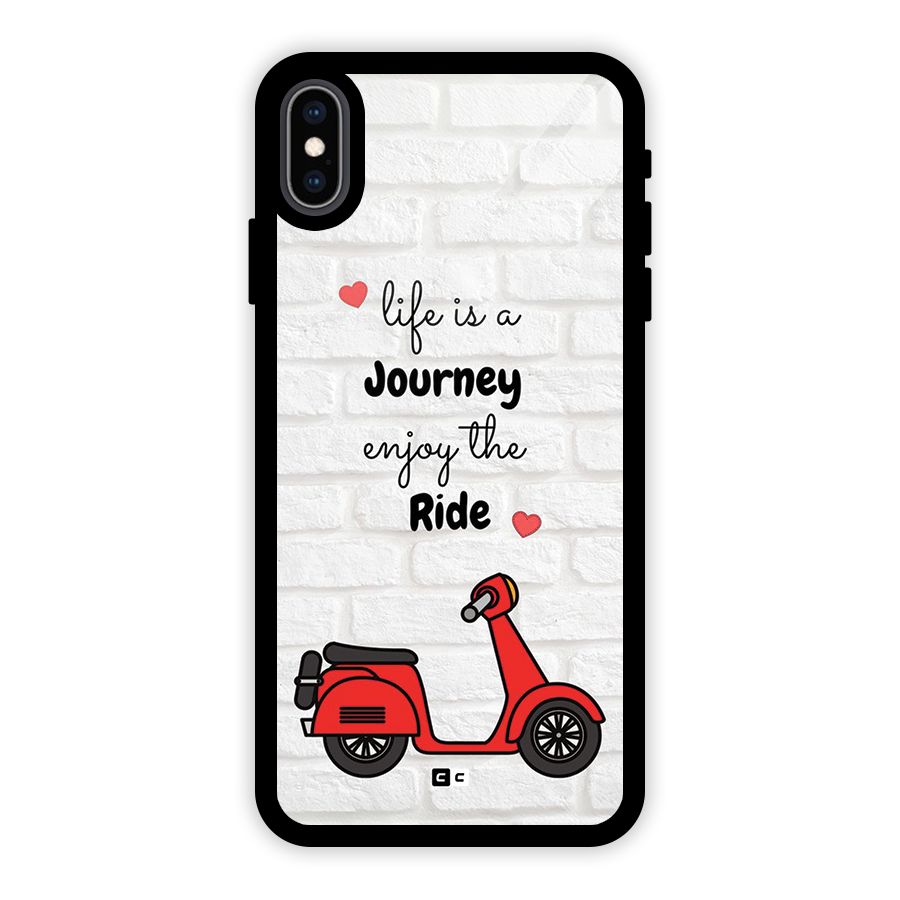 Life Is A Journey Glass Back Case for iPhone XS Max