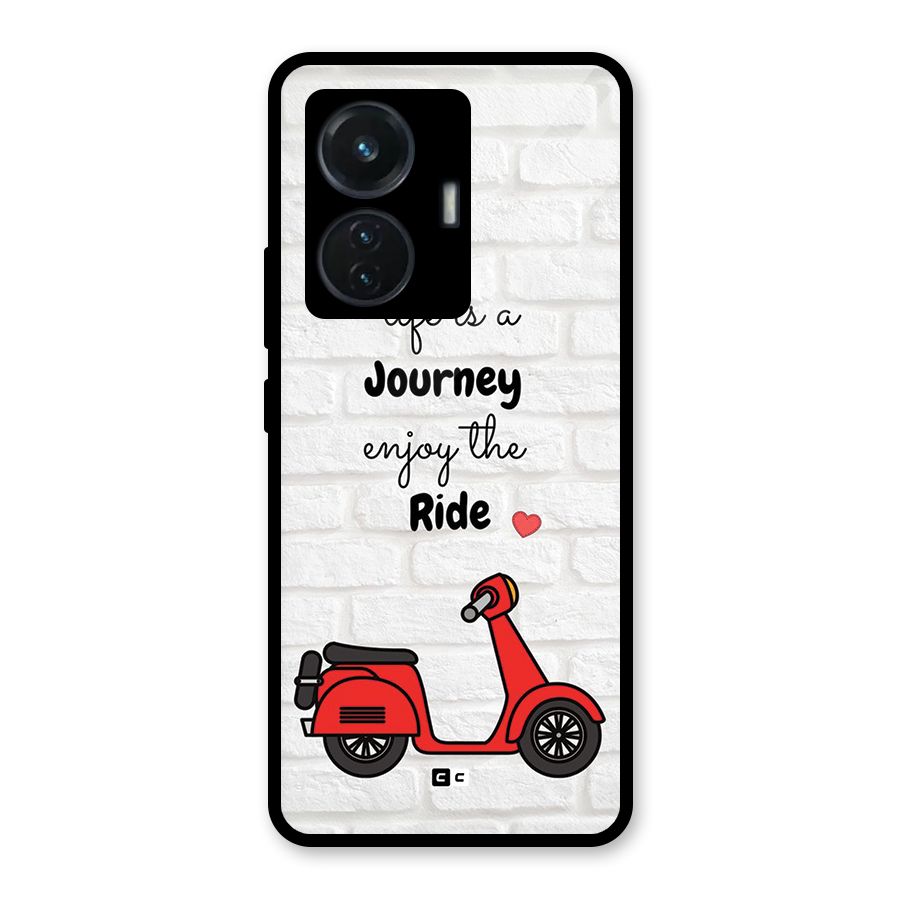 Life Is A Journey Glass Back Case for iQOO Z6 44W