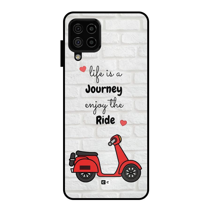 Life Is A Journey Metal Back Case for Galaxy A22 4G