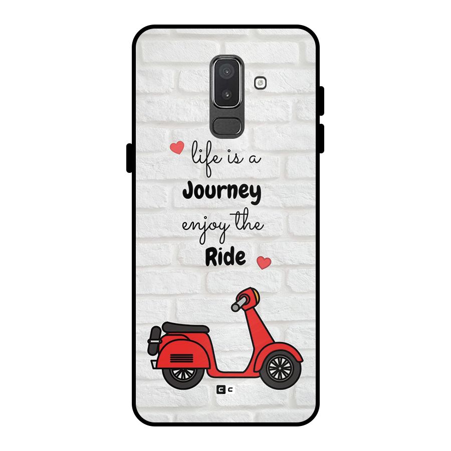Life Is A Journey Metal Back Case for Galaxy On8 (2018)