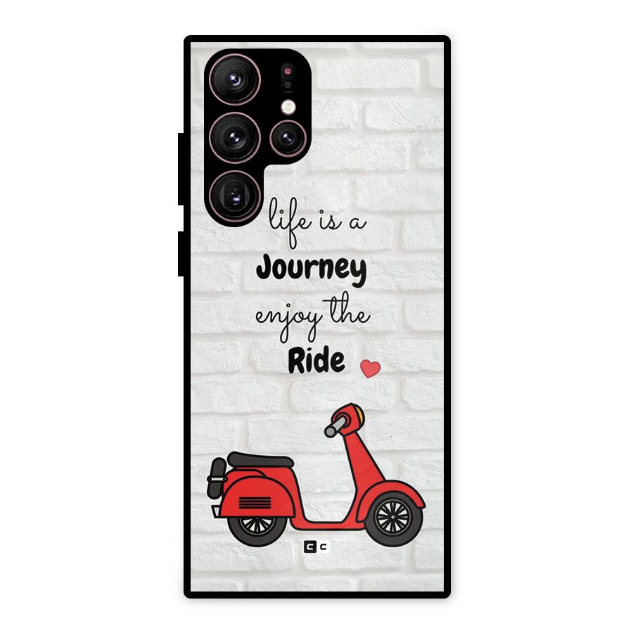 Life Is A Journey Metal Back Case for Galaxy S22 Ultra 5G