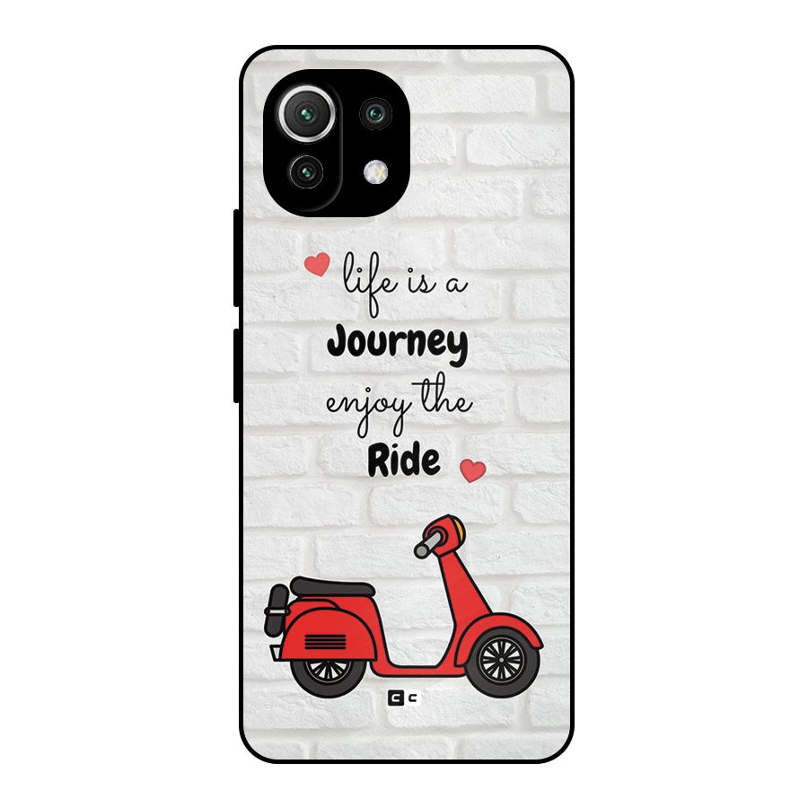 Life Is A Journey Metal Back Case for Mi 11 Lite