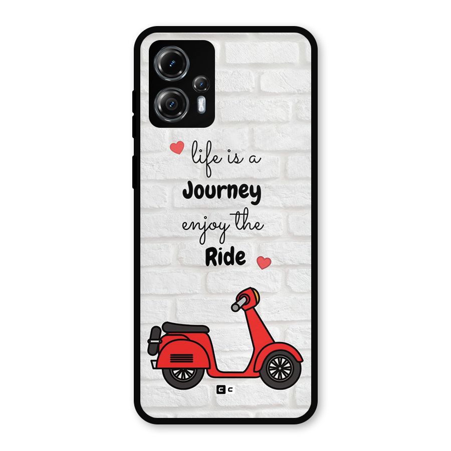 Life Is A Journey Metal Back Case for Moto G13