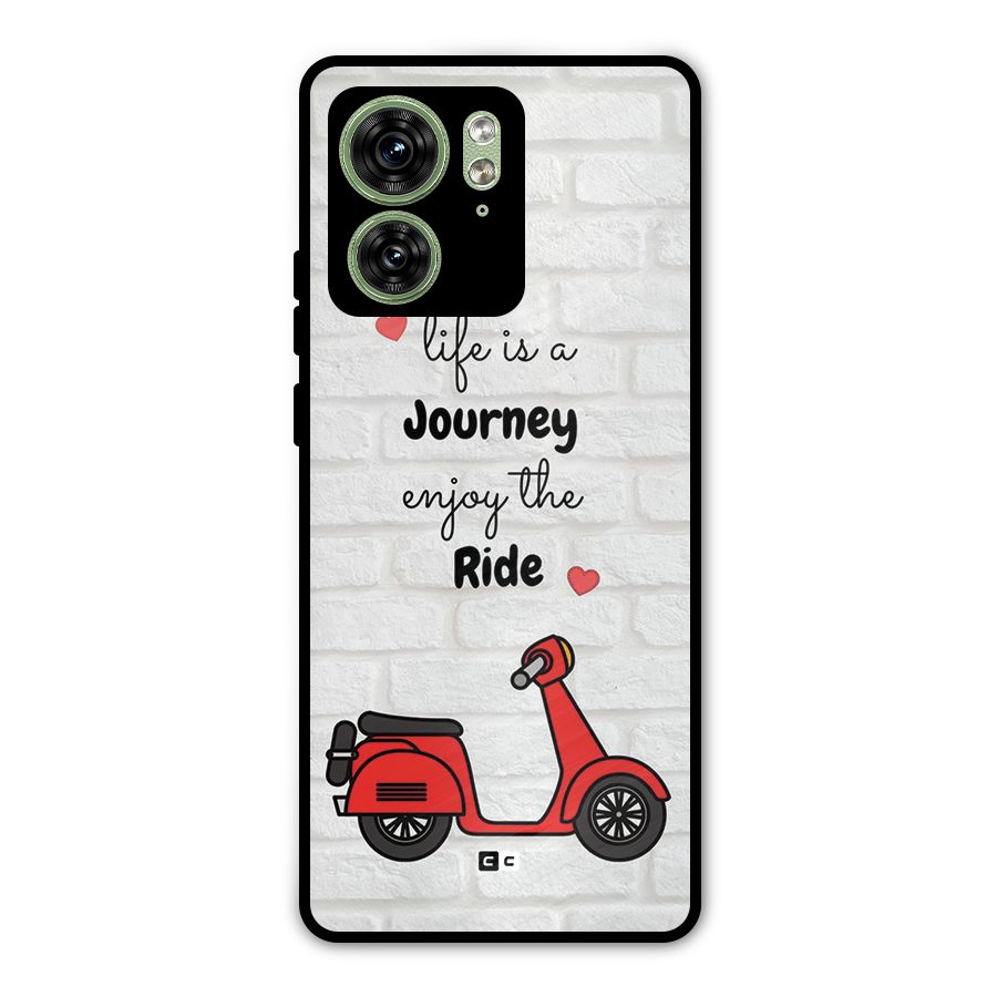 Life Is A Journey Metal Back Case for Motorola Edge 40 5G