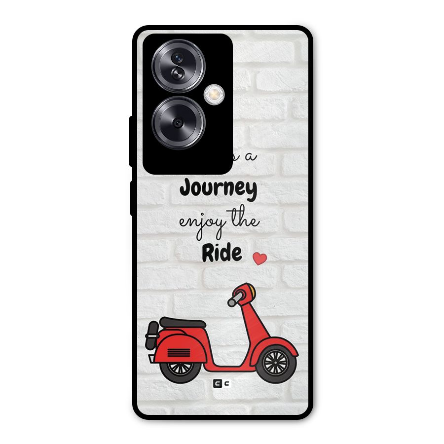 Life Is A Journey Metal Back Case for Oppo A79 5G